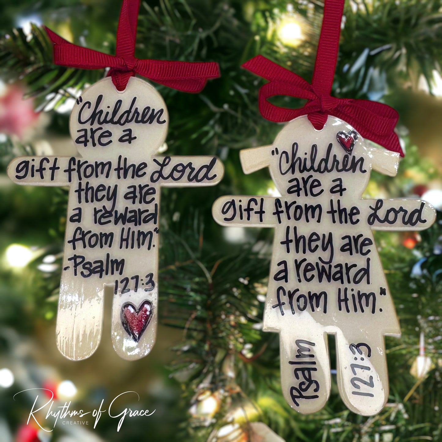 Handmade Child Christmas Ornament - A Cherished Personality Keepsake!