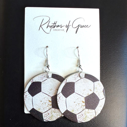 Kick It Up a Notch: Soccer Dangle Earrings!