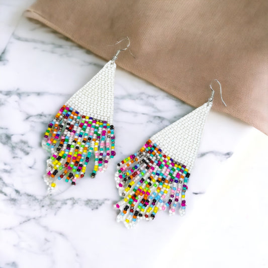 Whimsical Boho Beaded Earrings – Dazzle in Style! 🌟 - Rhythms of Grace Creative