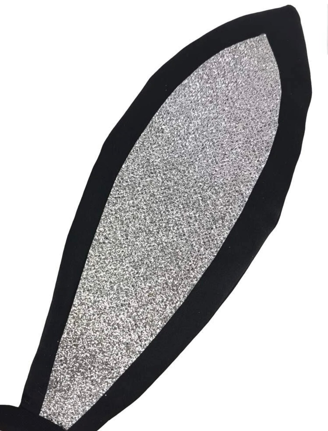 Bunny Bliss: Black and Silver Bunny Ears Headband for Playful Adventures! - Rhythms of Grace Creative