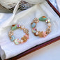 Seashell Sparkle: Rhinestone Earrings for Beachy Vibes!
