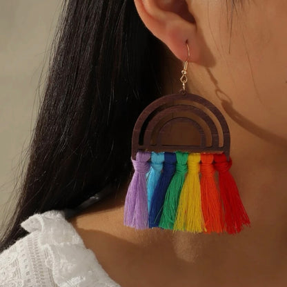 Fringe Rainbow Earrings: Your Go-To PRIDE Accessories! 