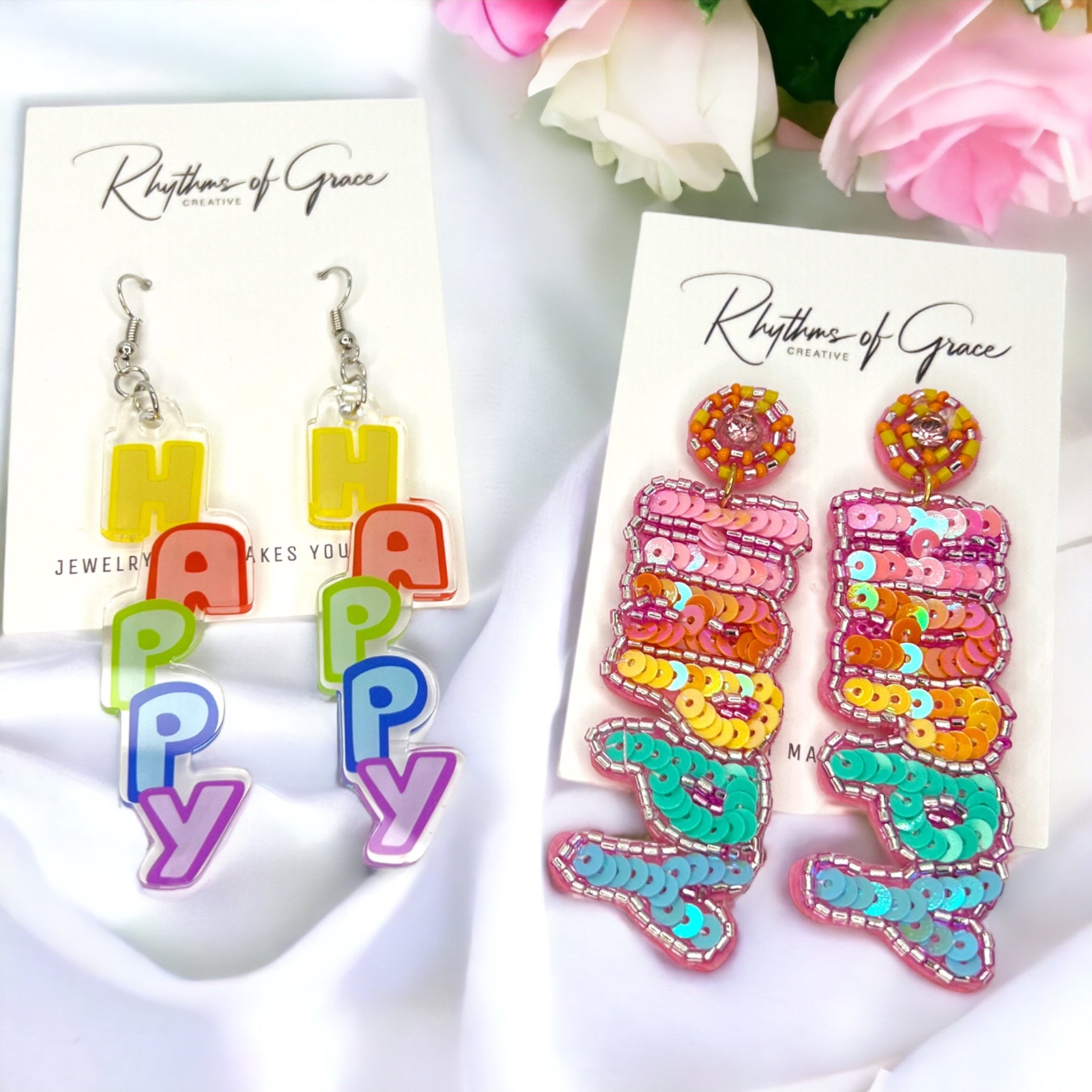 Joyful Vibes Only: Happy Earrings for Every Celebration! - Rhythms of Grace Creative