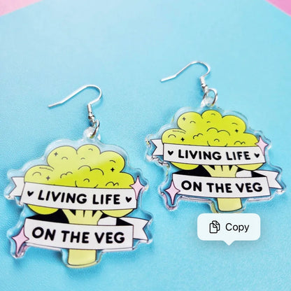 Veg Life Earrings: Living Life on the Veg 🌱 - Rhythms of Grace Creative