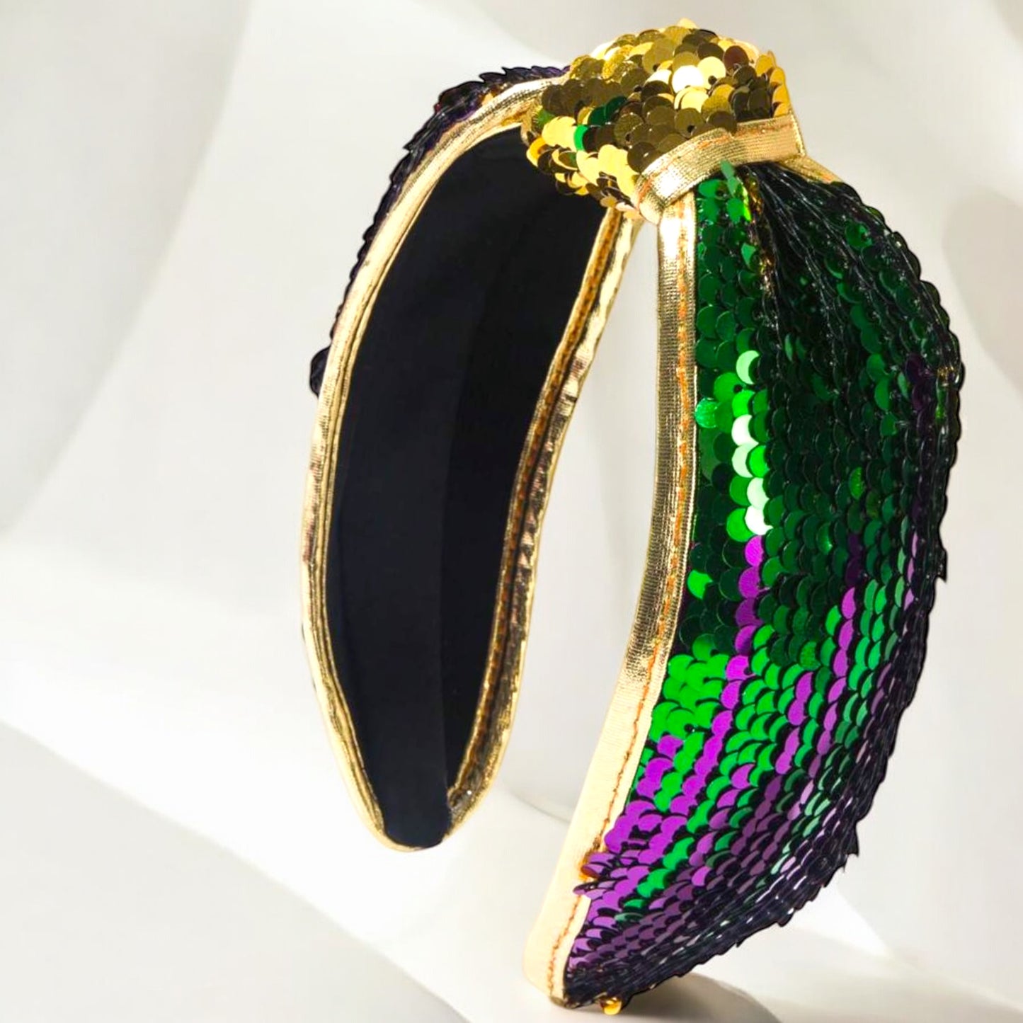 Sequin Mardi Gras Headband: Shine Bright in Festive Style! 🎭