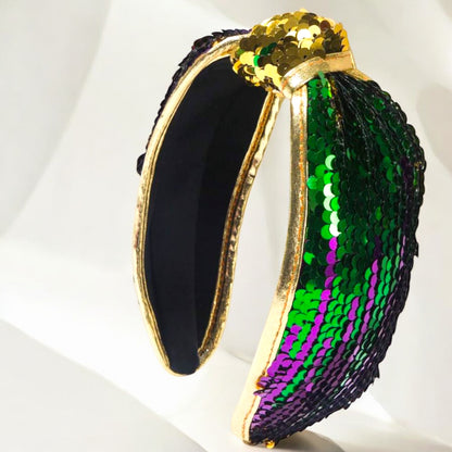 Sequin Mardi Gras Headband: Shine Bright in Festive Style! 🎭