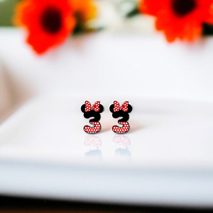Whimsical Number Stud Earrings: Celebrate Your Age in Style!