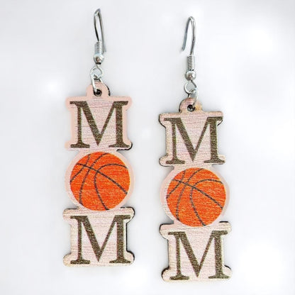 Score Style Points: Fun Sports Mom Dangle Earrings!