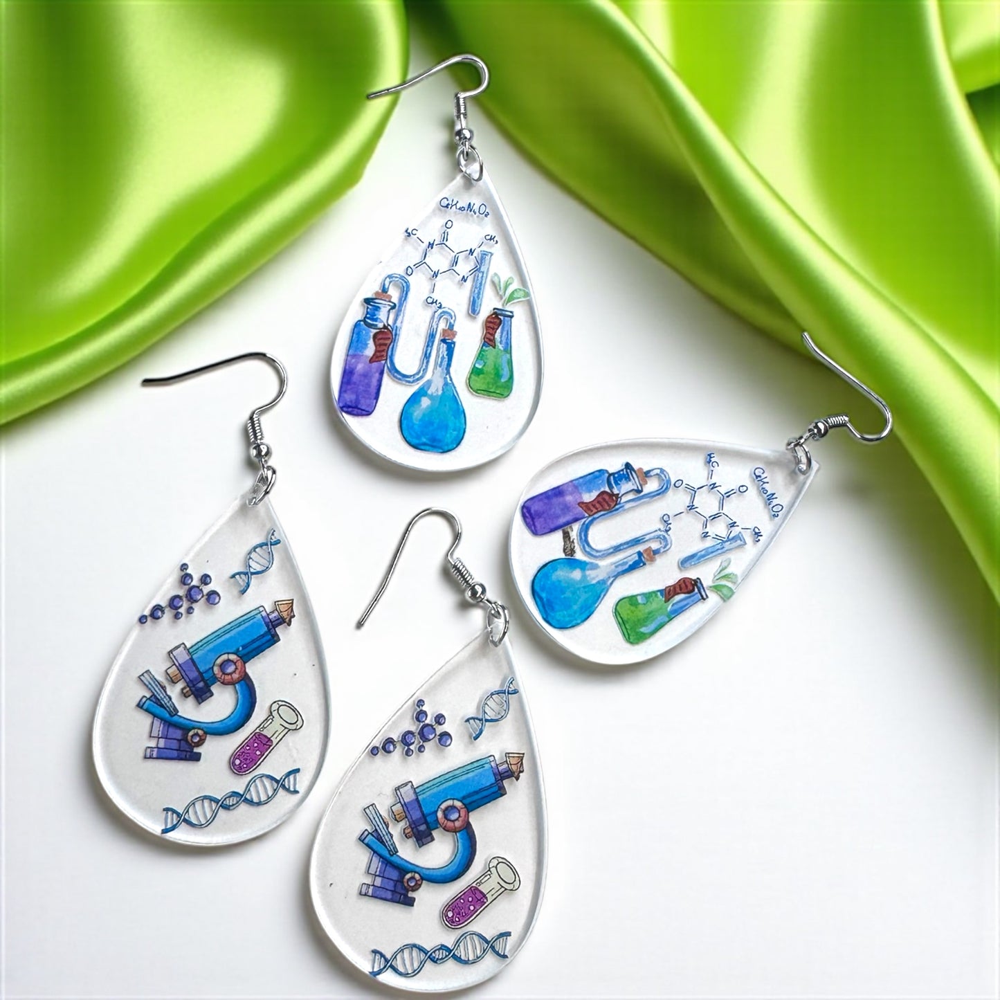 Science in Style: Unleash Your Inner Genius with our STEM Teacher Earrings! - Rhythms of Grace Creative
