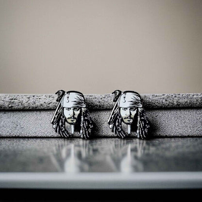 Set Sail in Style: Captain Jack Pirate Stud Earrings – Your Mega Pint Adventure Awaits!