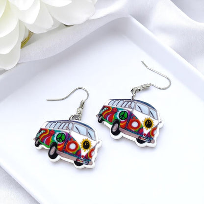 Peace, Love & Volkswagen: Dangle Earrings for the Ultimate Free Spirit!