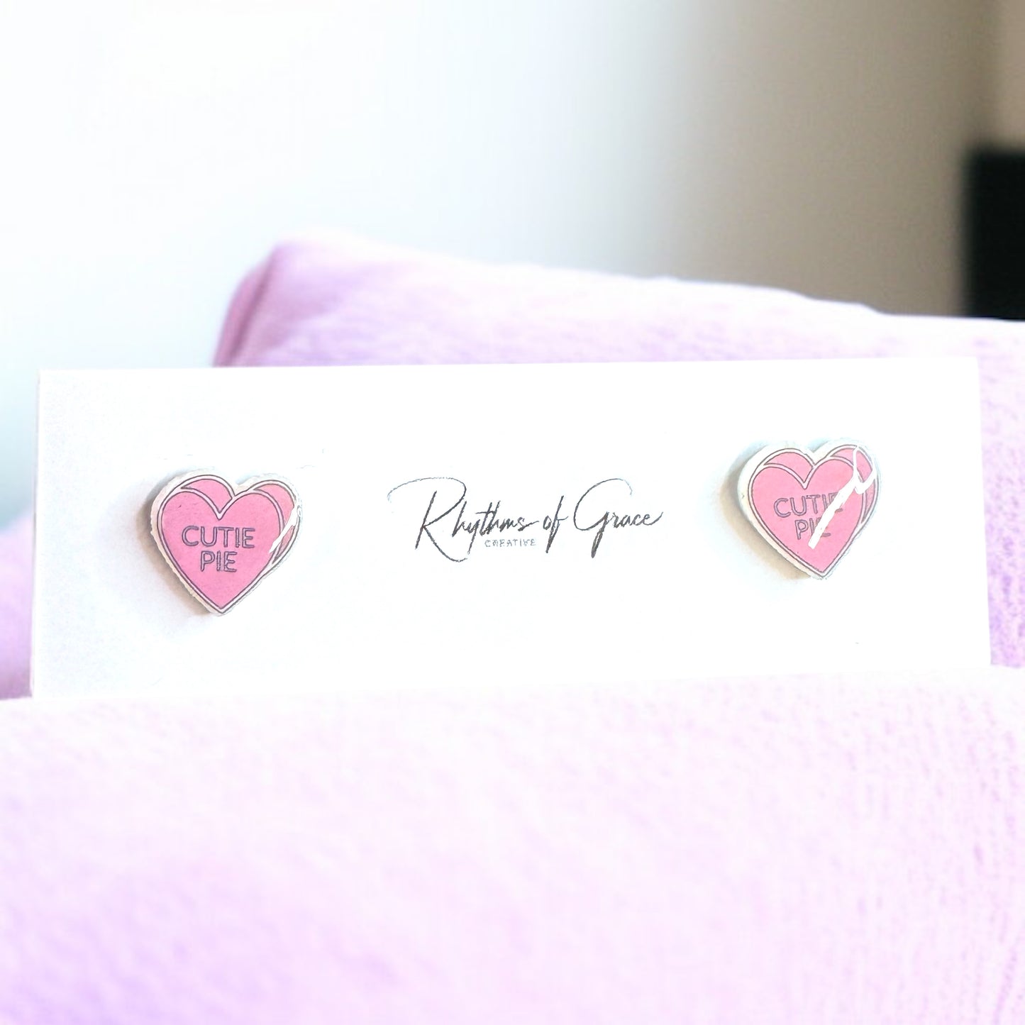 Sweet & Sassy Candy Heart Stud Earrings – Spice Up Your Look! 💖