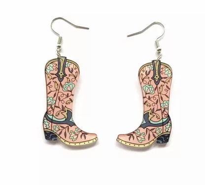 Boot Scootin' Bling: Cowgirl Boots Earrings for Your Inner Rockstar!