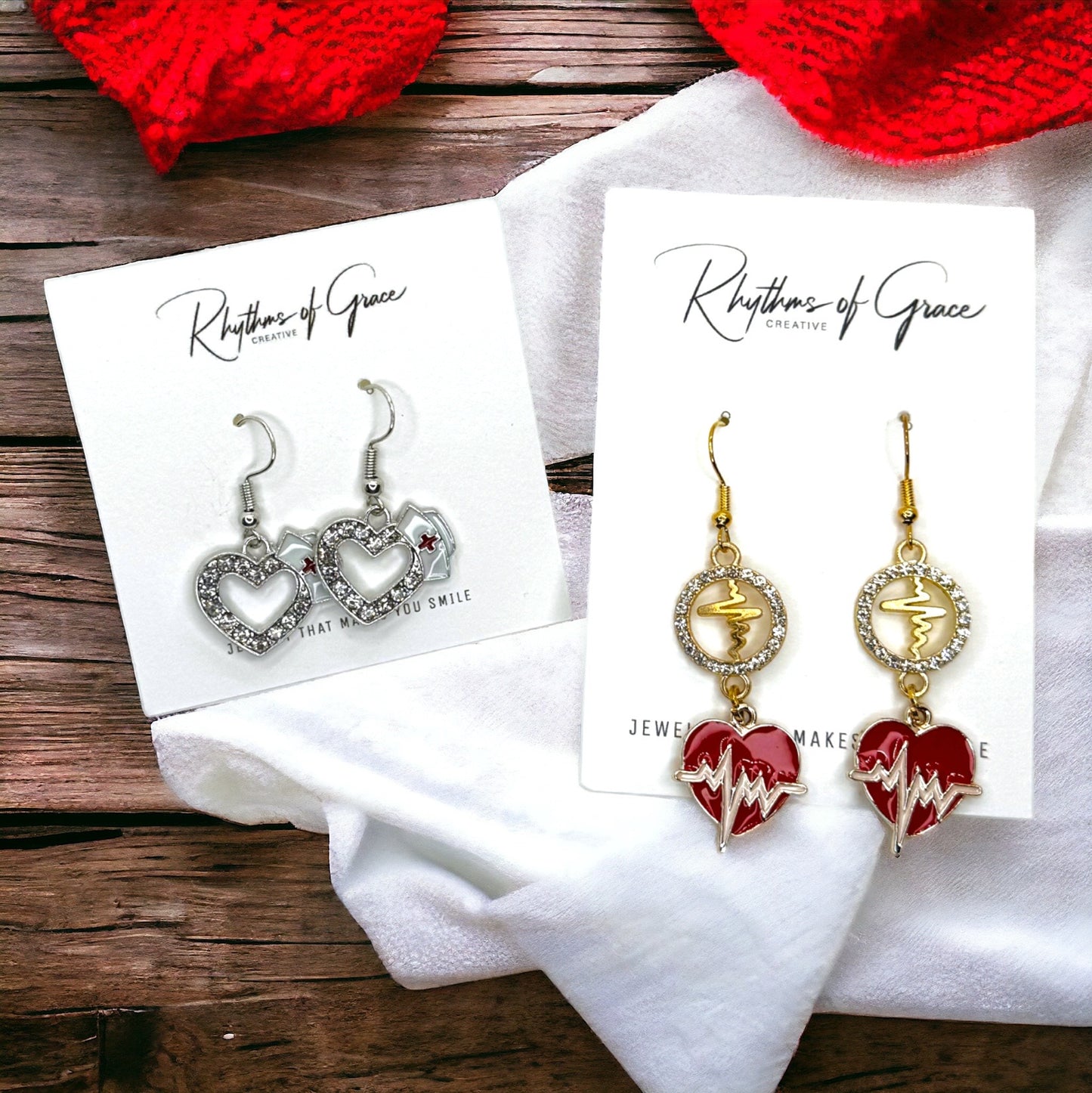 Dazzle in the ER: Medical Staff Drop Earrings ✨