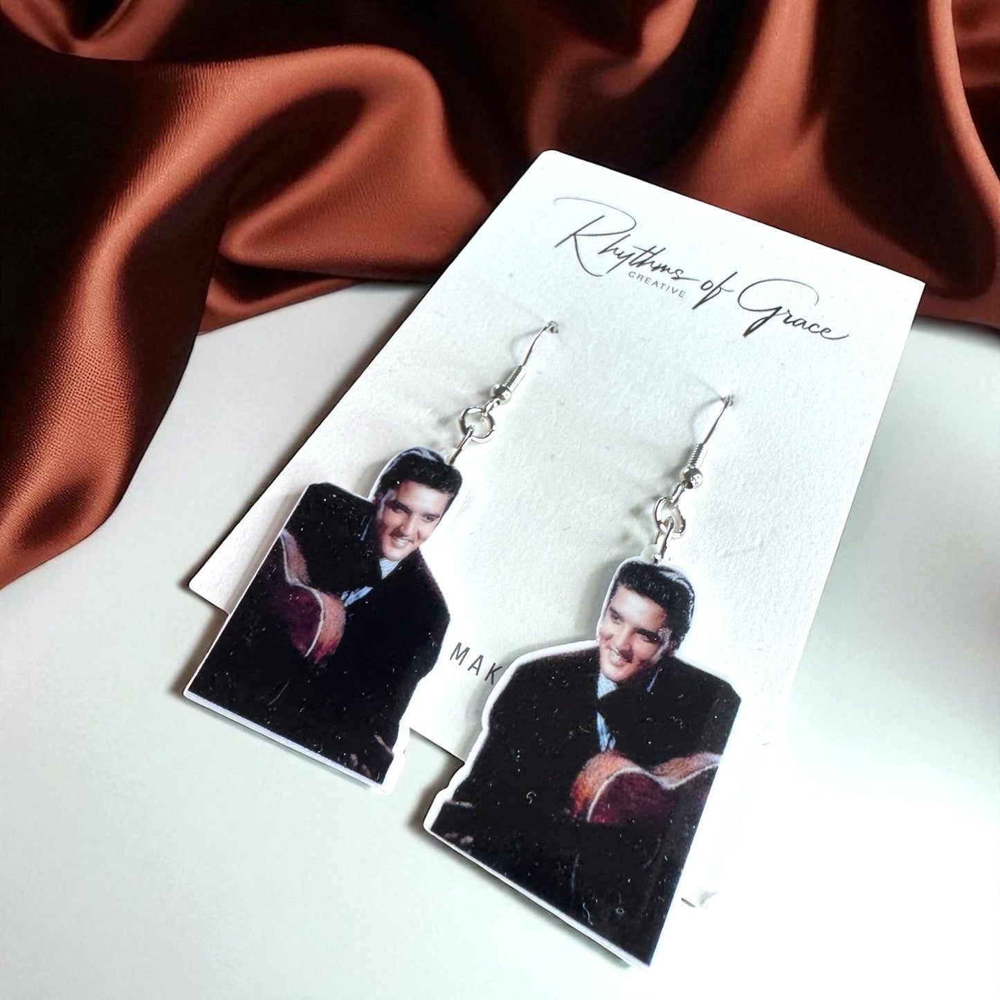 Rock Your Style: Elvis Presley Dangle Earrings - 12 Iconic Designs! 🎸