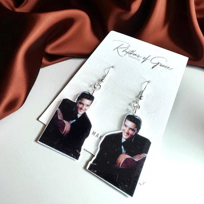 Rock Your Style: Elvis Presley Dangle Earrings - 12 Iconic Designs! 🎸