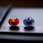Monster Mash-Up: Colorful Elmo & Cookie Monster Stud Earrings!