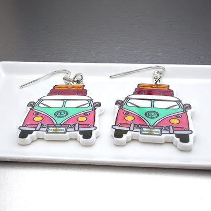 Peace, Love & Volkswagen: Dangle Earrings for the Ultimate Free Spirit!