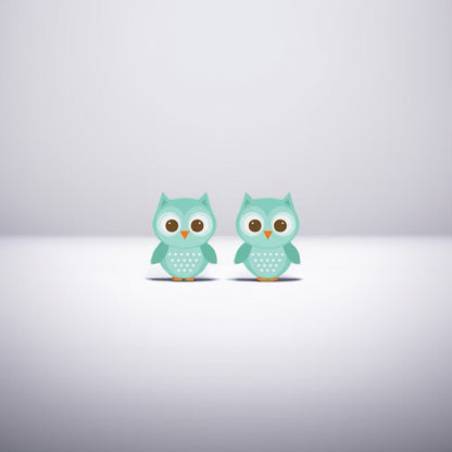 Cartoon Owl Stud Earrings: A Hoot for Your Ears! - Rhythms of Grace Creative