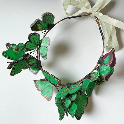 Whimsical Green Butterfly Headband: Elevate Your Style to Magical Heights!