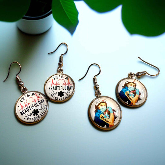 Save Lives in Style: Adorable Nurse & Grey's Anatomy Earrings!