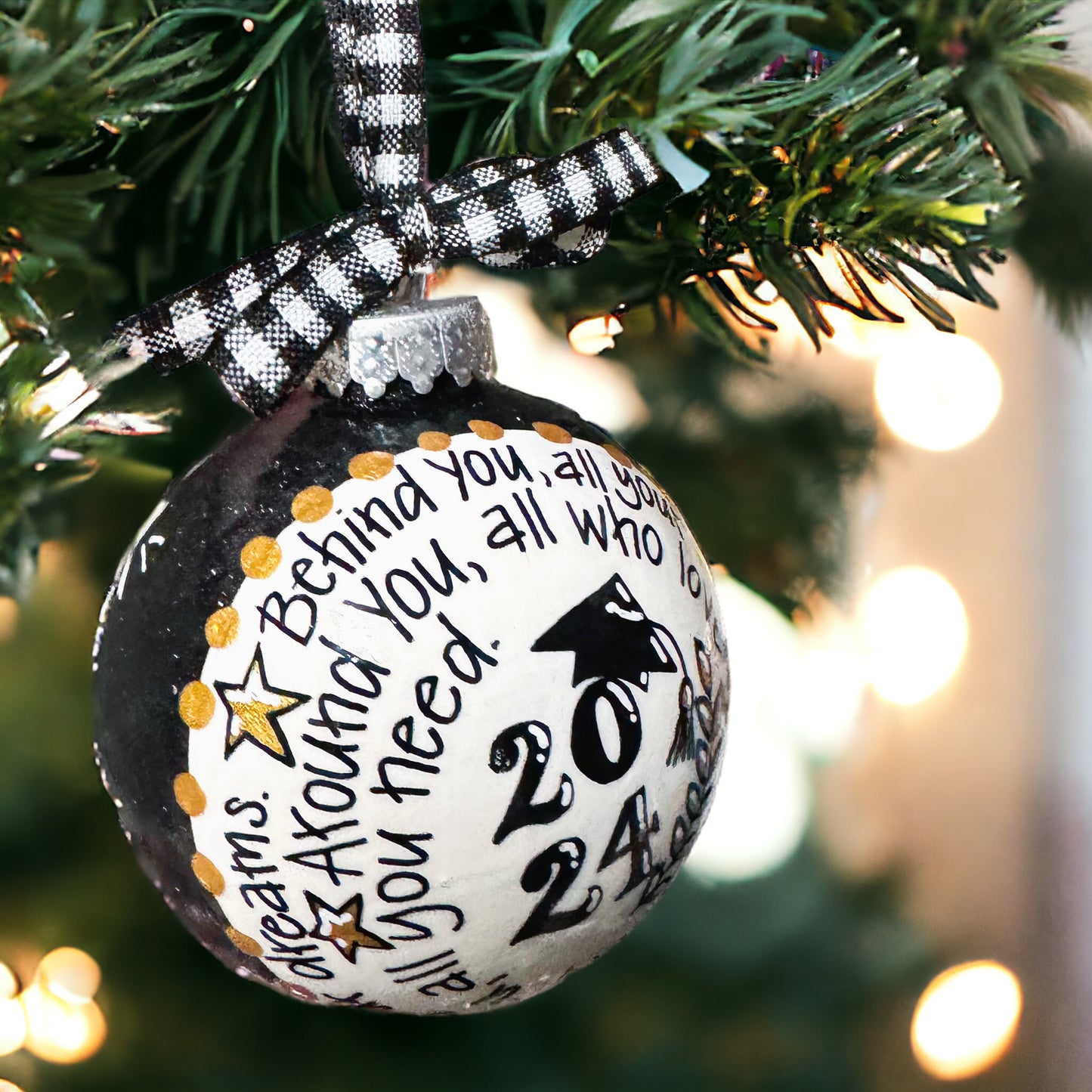 Christmas Ornament: Class of [YEAR] Graduate - Behind You, Before You, Around You, Within You