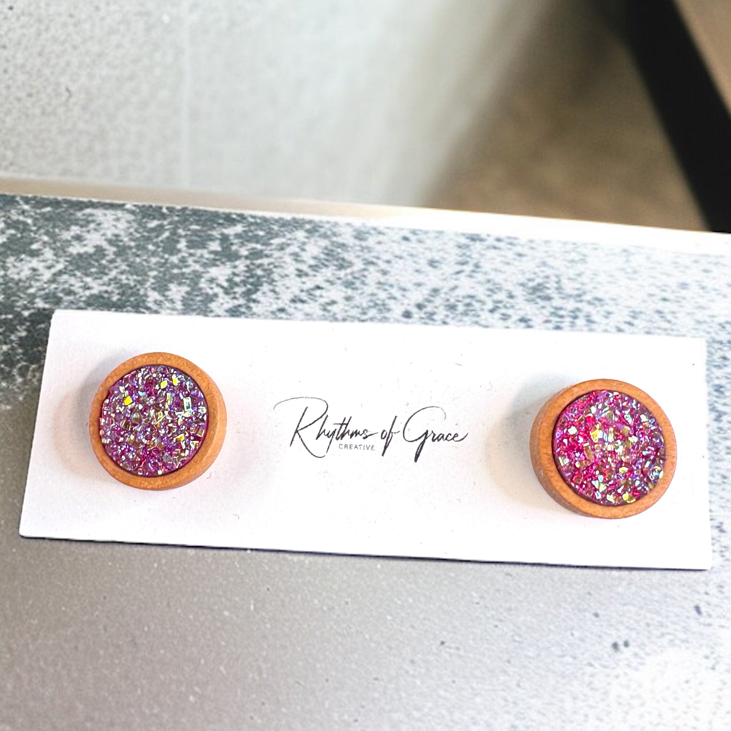 Sparkle & Shine: Faux Druzy Stud Earrings! ✨
