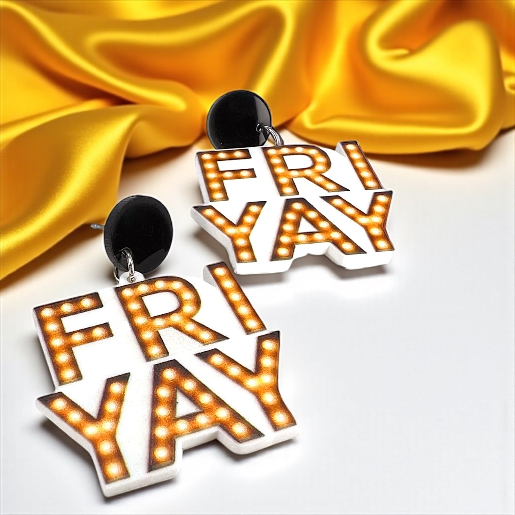 FRIYAY Earrings: Your Weekend Statement Piece! ✨ - Rhythms of Grace Creative
