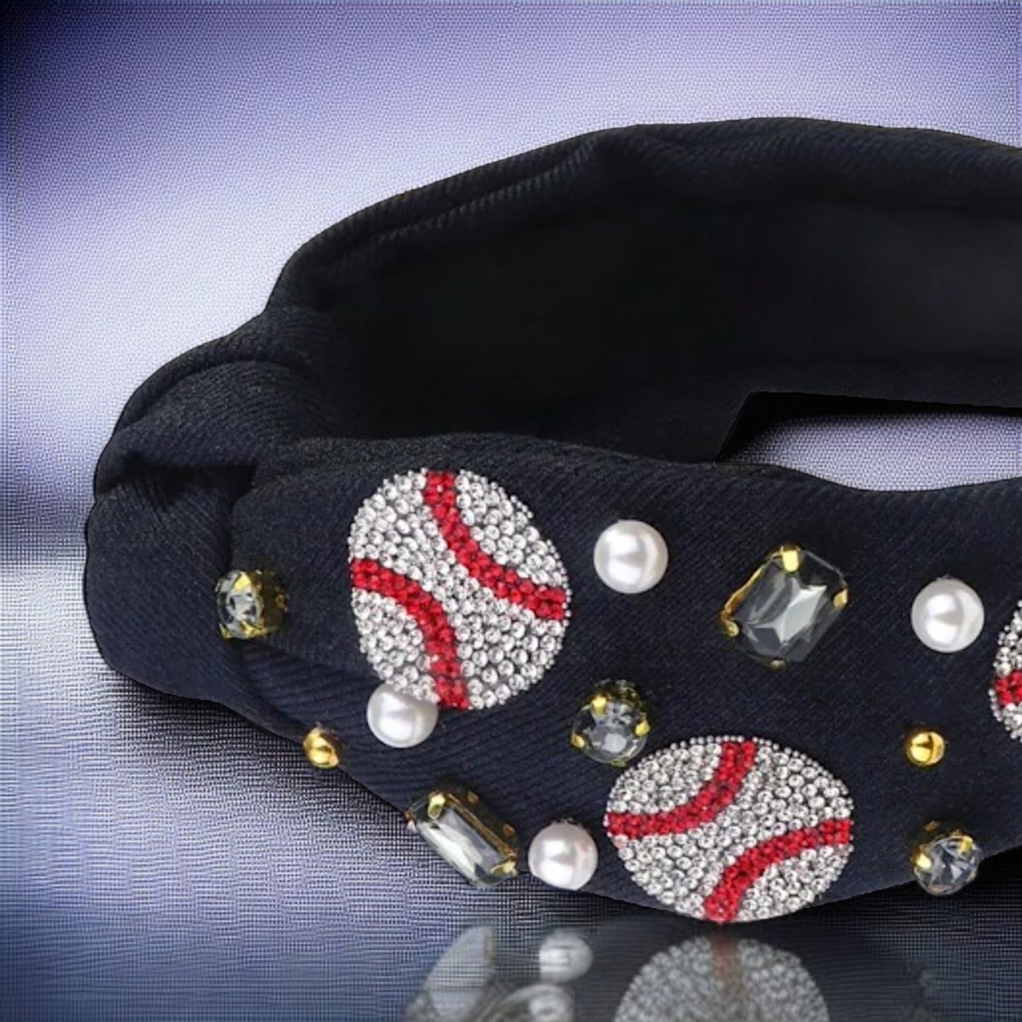 Sparkle & Swing: The Ultimate Baseball Headband!