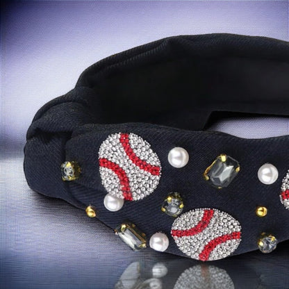 Sparkle & Swing: The Ultimate Baseball Headband!