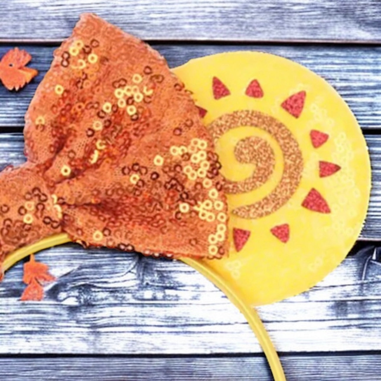 Stunning Lion King Inspired Mouse Ears with 5" Sequin Bow - NEW!