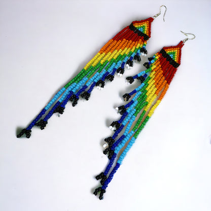 Beaded Rainbow Earrings - Celebrate Your Pride! 🌈