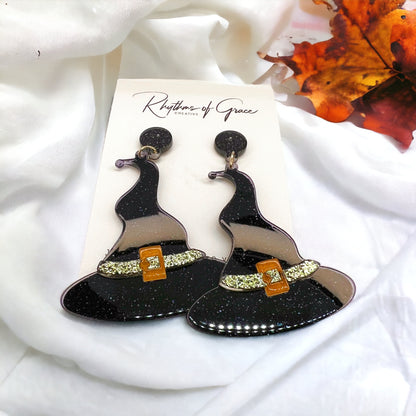 Bewitching Witch Hat Earrings – Add a Spellbinding Touch to Your Look! - Rhythms of Grace Creative