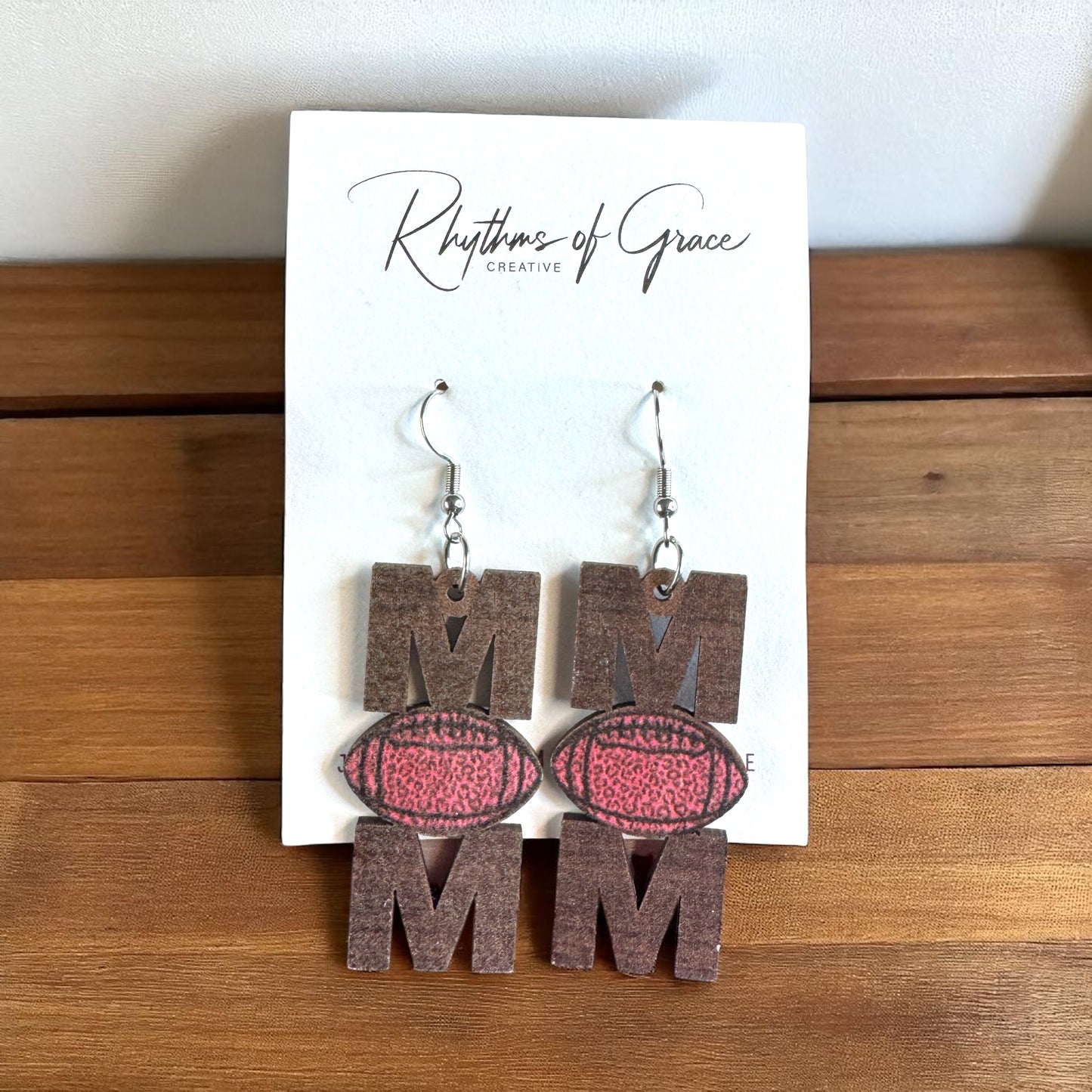 Score Style Points: Fun Sports Mom Dangle Earrings!