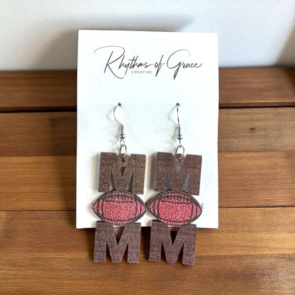 Score Style Points: Fun Sports Mom Dangle Earrings!