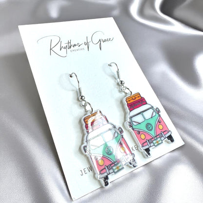 Peace, Love & Volkswagen: Dangle Earrings for the Ultimate Free Spirit!