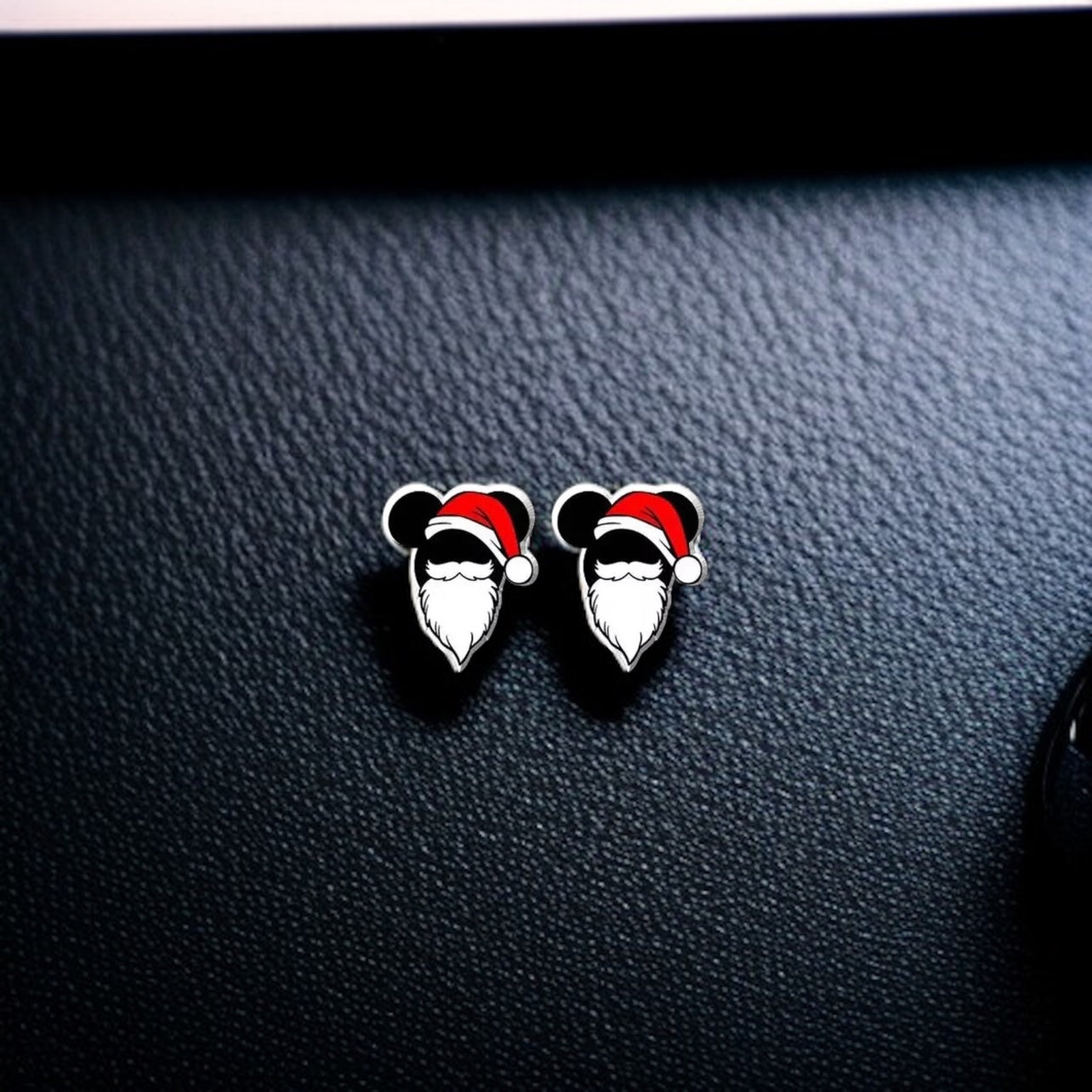 Festive Fun: Christmas Mouse Ears Stud Earrings - Perfect for Holiday Cheer!