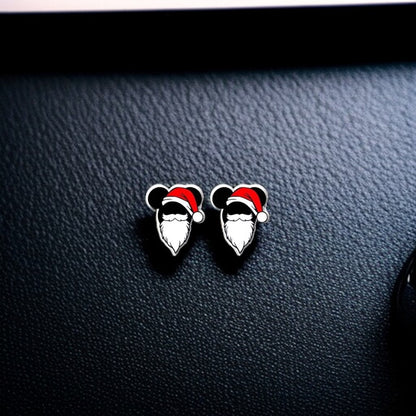Festive Fun: Christmas Mouse Ears Stud Earrings - Perfect for Holiday Cheer!