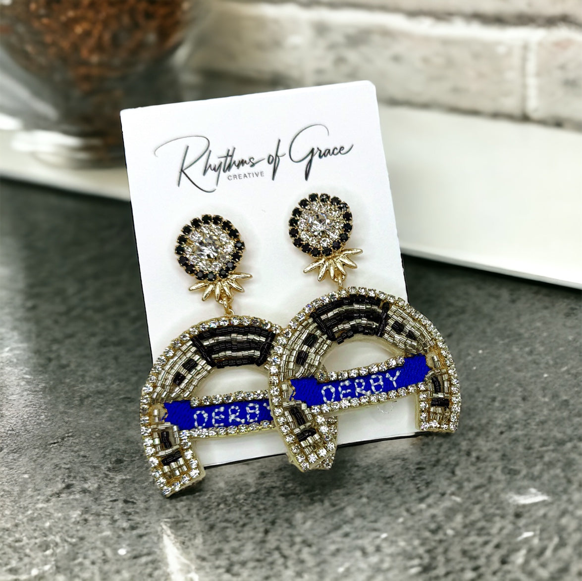 Derby Dangle Earrings – The Perfect Accessory for Derby Day!