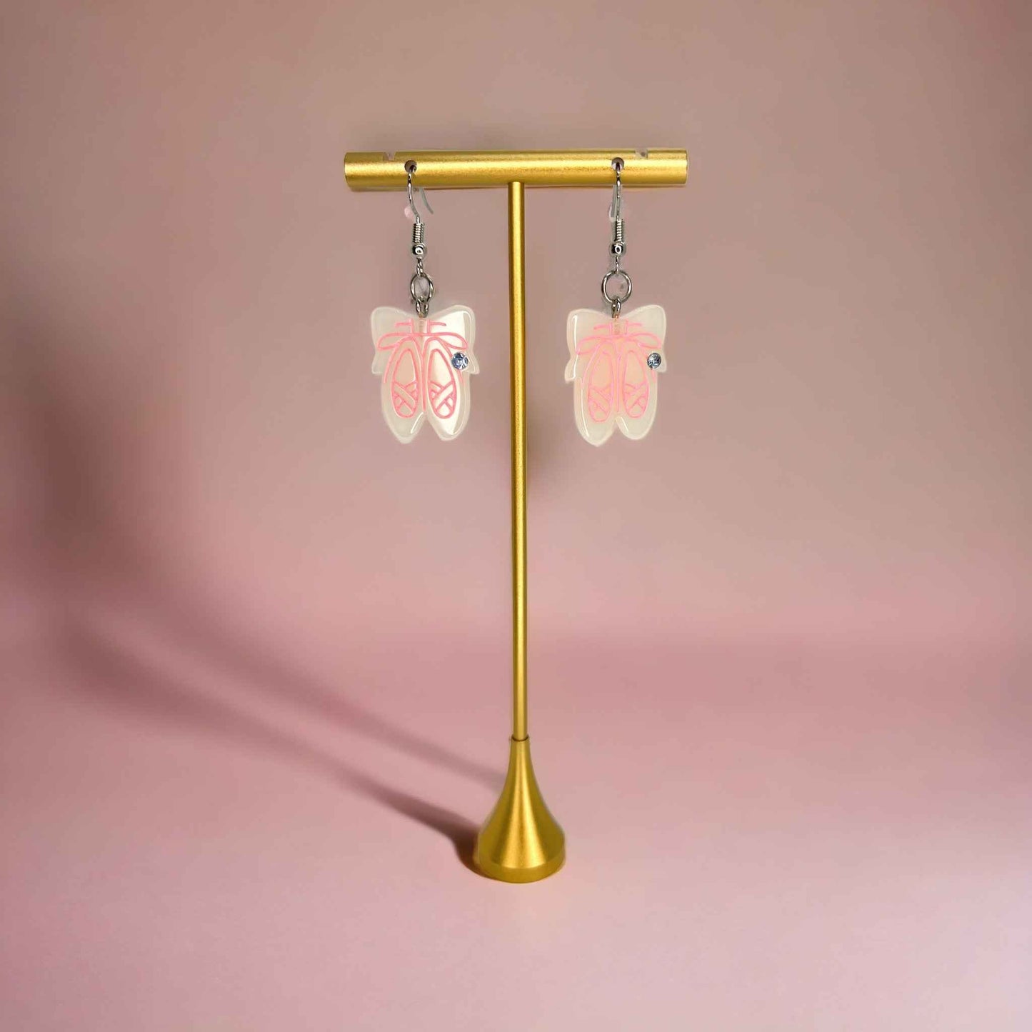 Twirl-Worthy Sparkle – Ballerina Slipper Earrings for Dancers & Dreamers🩰