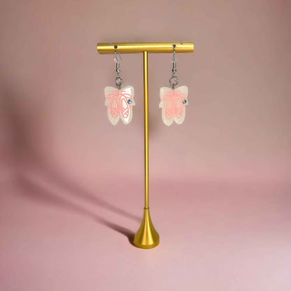 Twirl-Worthy Sparkle – Ballerina Slipper Earrings for Dancers & Dreamers🩰