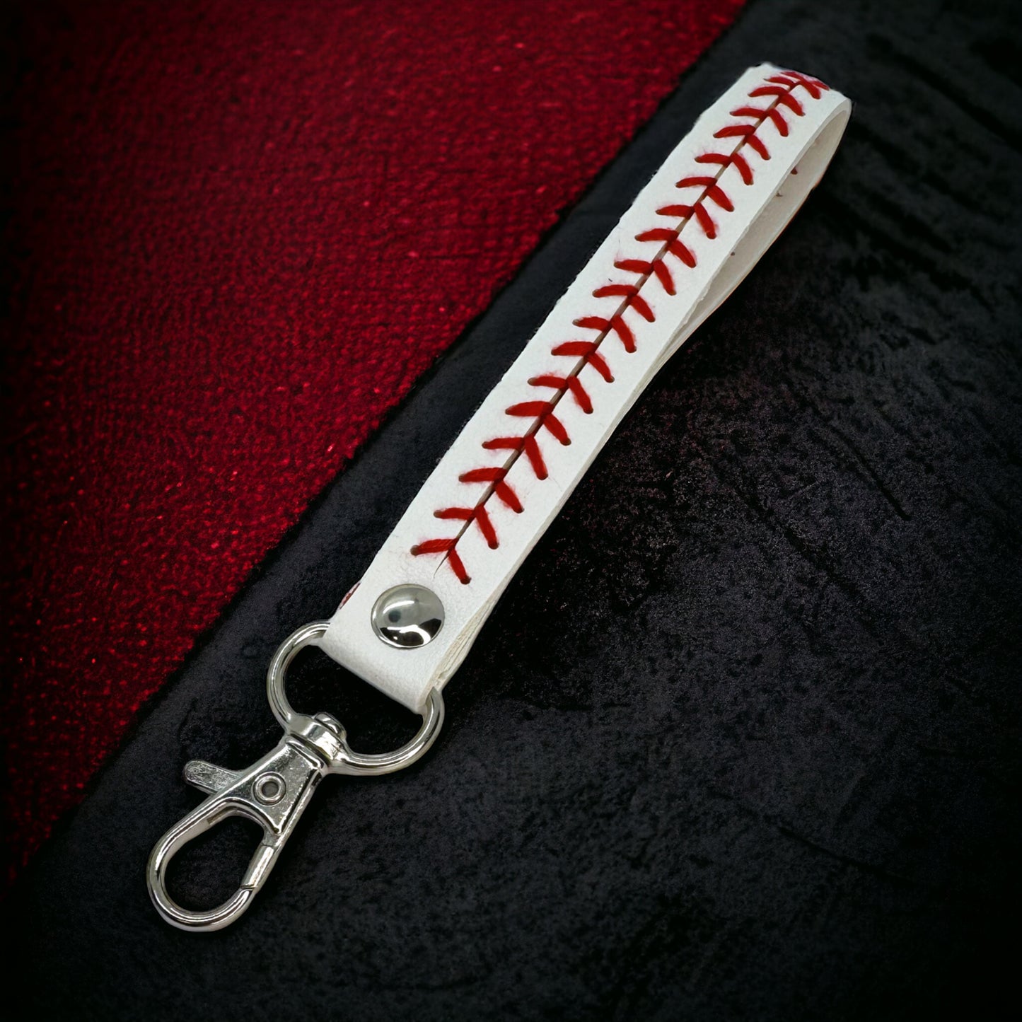Stylish Yellow or White Leather Strap Key Chain – Handcrafted for Durability and Elegance