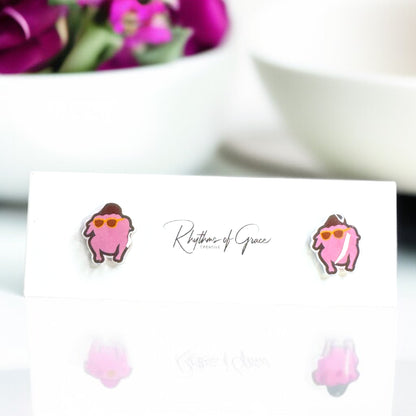 Central Perk Chic: FRIENDS-Themed Stud Earrings in Three Fun Colors!