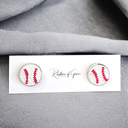 Step Up to the Plate with Our Baseball & Softball Stud Earrings! ⚾🥎