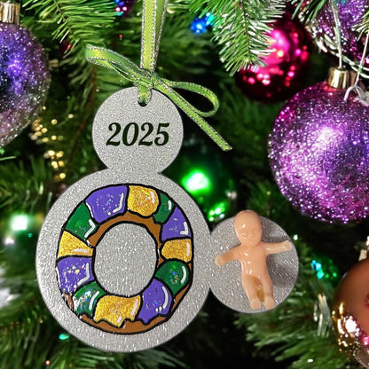 Sparkle & Magic: Custom Mouse Ears Ornament for Your Mardi Gras Adventure!