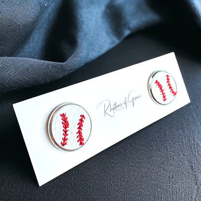 Step Up to the Plate with Our Baseball & Softball Stud Earrings! ⚾🥎