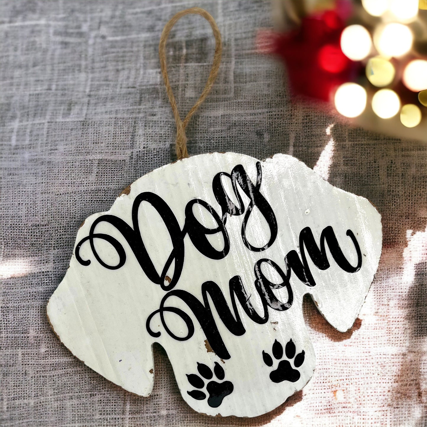 Pawsitively Perfect: Personalized Dog Mom Ornament 🌟 - Rhythms of Grace Creative