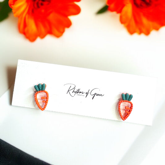 Jump into Spring: Adorable Carrot Easter Studs for Your Festive Flair! - Rhythms of Grace Creative