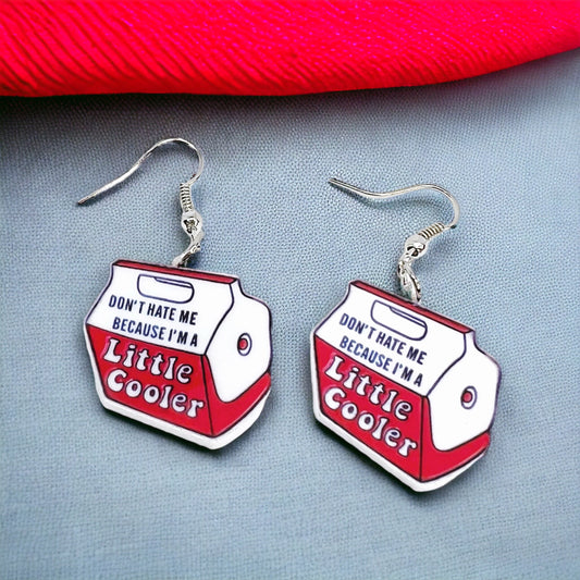 Don’t Hate Me ’Cause I’m a Little Cooler – Punny Earrings