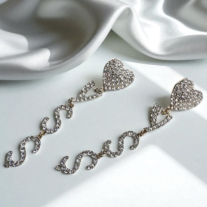 YSSS! Rhinestone Drop Earrings – Statement Bling for Bold Queens 💎